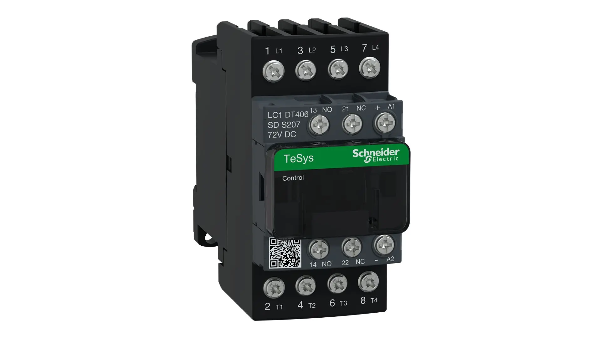 Produktfoto 1 von Schneider Electric LC1D Schütz 72 V dc-Spule, 4-polig, 690V ac / 40 A 4 Schließer 2-Hilfskontakte