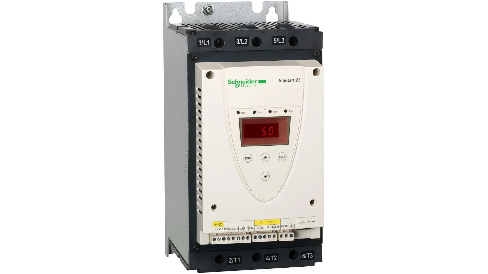Produktfoto 1 von Schneider Electric Altistart 22 Altistart Sanftstarter 3-phasig 15 PS, 208 → 600 V / 62 A