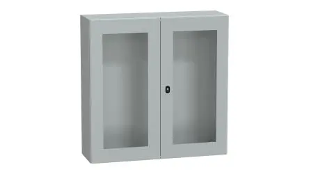 Produktfoto 1 von Schneider Electric Spacial; Gehäuse; Stahl; Grau; IK10 IP55 Breite 1000 mm Höhe 1000 mm Länge 300 mm