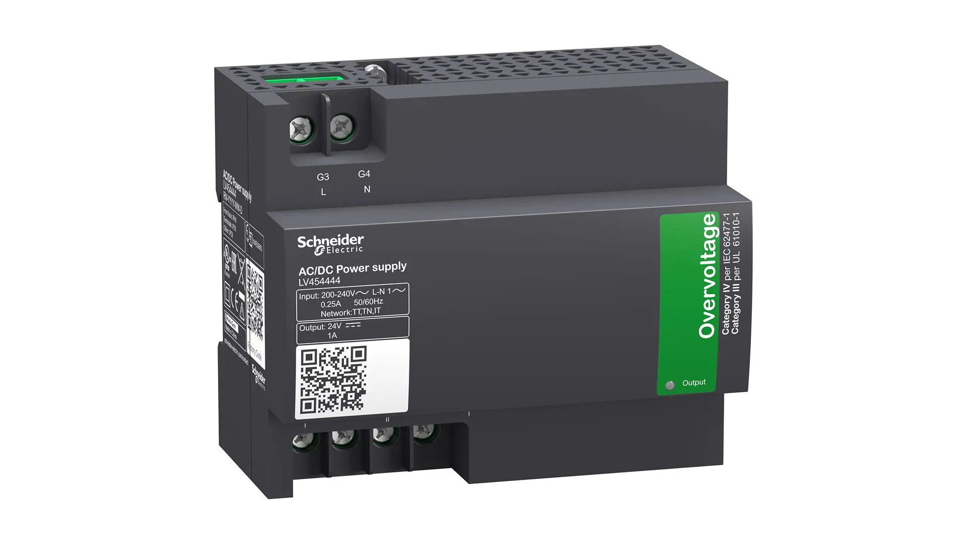 Produktfoto 1 von Schneider Electric EnerlinX DIN-Schienen Netzteil 24V dc / 1A 24W 200 → 240V ac