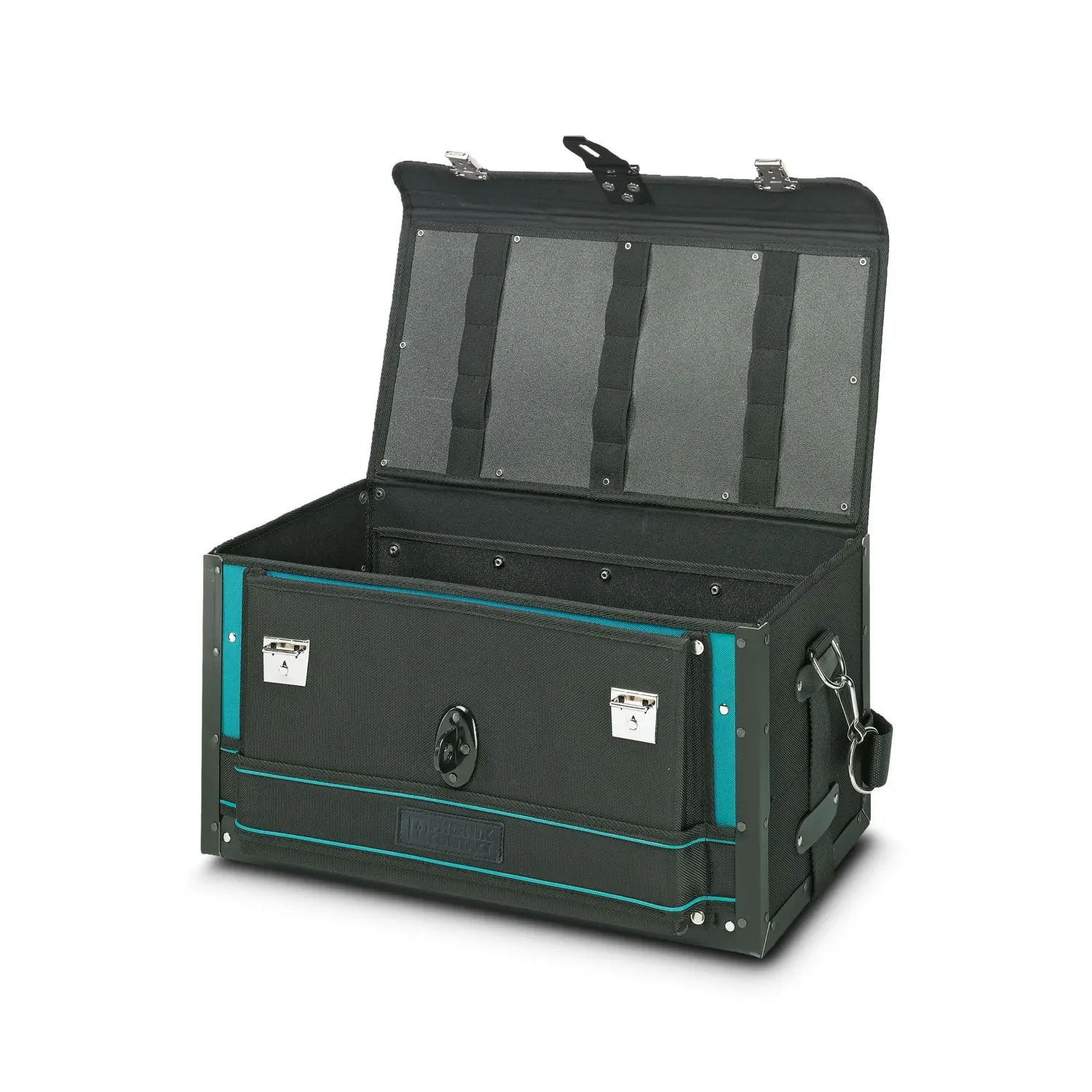 Produktfoto 1 von Phoenix Contact Polyester Werkzeugkoffer Schwarz, L. 510 mm B. 260 mm H. 270 mm, 3610 g