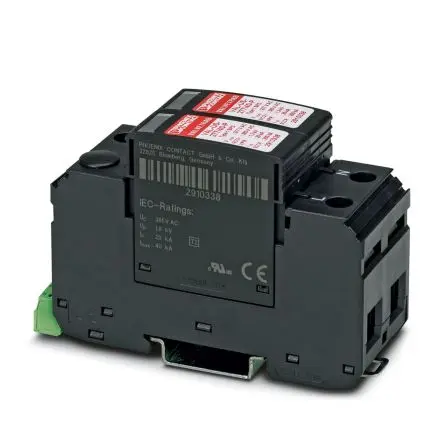 Produktfoto 1 von Phoenix Contact, Überspannungsschutz, 1-phasig, 2000 V 30 kA DIN-Hutschiene VAL