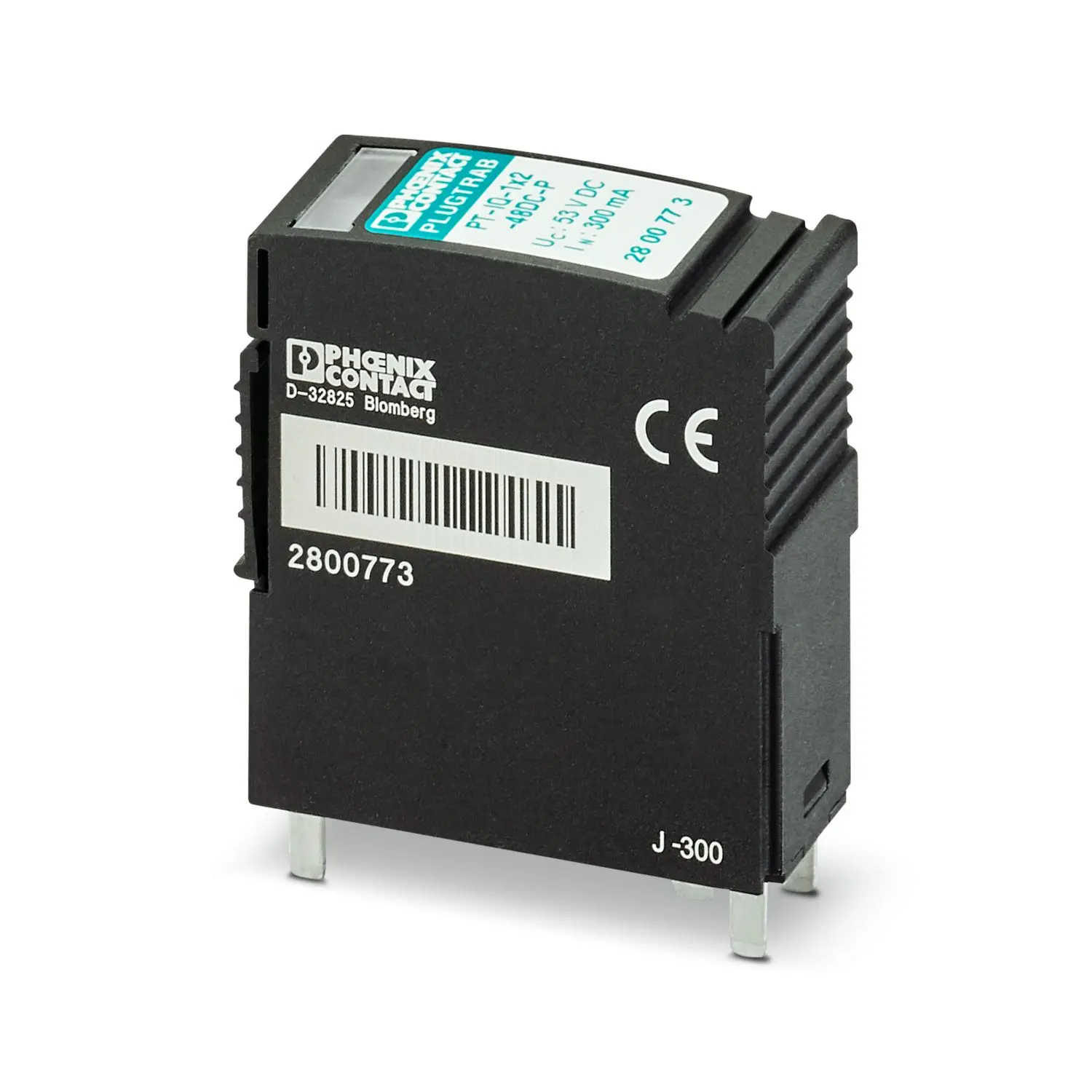 Produktfoto 1 von Phoenix PT Steckbarer Überspannungsschutz 20 A 48V dc, Klemme, -40 °C→70 °C