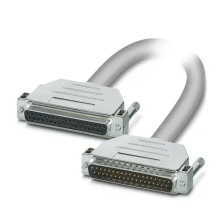 Produktfoto 1 von Phoenix Contact CABLE-D37SUB/B/S Serielles Kabel / D-Sub, 37-polig Buchse / D-Sub-Stiftleiste Stecker, 6 m Halbsteifes