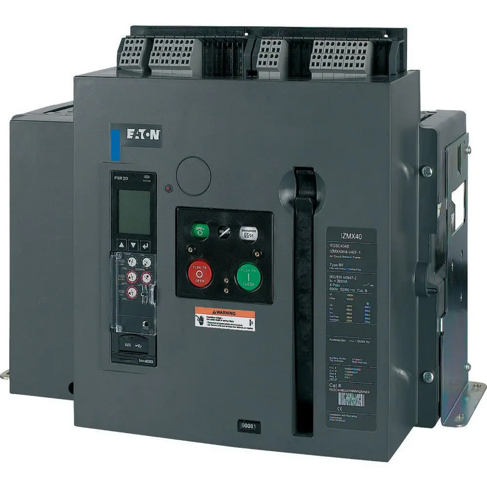 Eaton Eaton Moeller IZMX40H4-V25F-1 Elektronischer Schutzschalter 690 V, 2500 A Feststehend 105 kA L. 584 mm x 521 mm