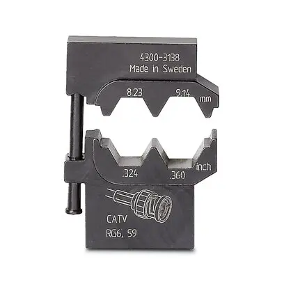 Produktfoto 1 von Phoenix Contact CRIMPFOX-M Crimpmatrize, 8.23 mm Schwarz