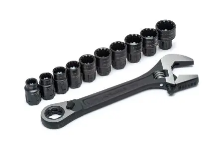 Crescent Schraubenschlüssel Rollgabelschlüssel, Einstellbar Griff, Backenweite 1 in, / Länge 329.946mm