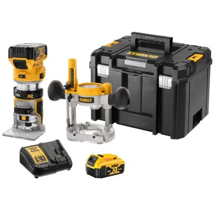Produktfoto 1 von DeWALT DCW604P2-QW Schnurlos Oberfräsenbohrer, 930 W, 18V, Typ C