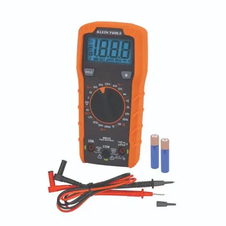 Produktfoto 1 von Klein Tools MM325 MM325 Tragbar LCD Multimeter, CAT IV 600 V ac / 10 A ac 10 A dc, 2 mΩ