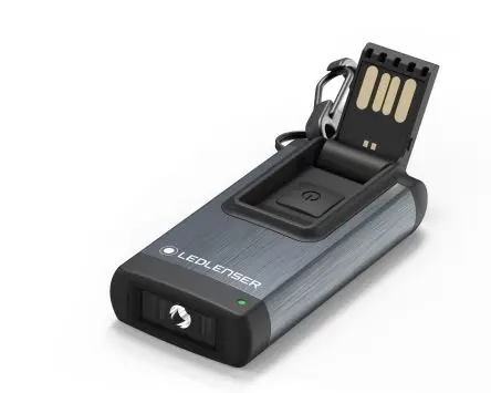LEDLENSER Wiederaufladbar Taschenlampe LED Schwarz, 120 lm / 502574, 52 mm