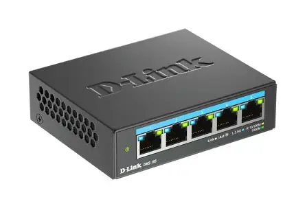 Produktfoto 1 von D-Link 5-Port 2.5G Multi-Gigabit Desktop Switch Gigabit-Switch 5-Port Unmanaged 2500Mbit/s