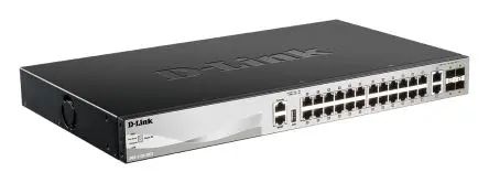 Produktfoto 1 von D-Link 30-Port Layer 3 Stackable Multi-Gigabit Managed Switch with 25G Uplinks Verwalteter Switch 30-Port Managed