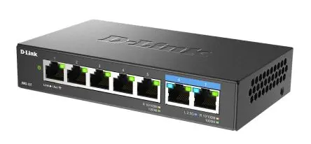 Produktfoto 1 von D-Link 7-Port Multi-Gigabit Unmanaged Switch Gigabit-Switch 7-Port Unmanaged 2500Mbit/s