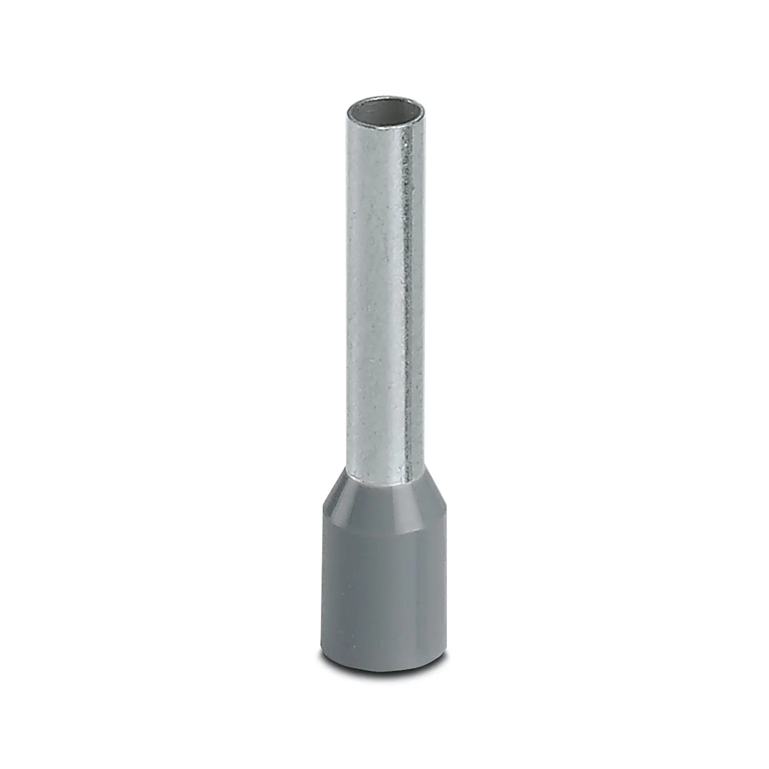 Produktfoto 1 von Phoenix Contact AI Aderendhülse, Stift ø 2.8 mm, Grau, Kupfer, 23 mm, 23 mm, Isoliert, 12 AWG max.