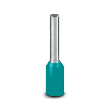 Produktfoto 1 von Phoenix Contact AI Aderendhülse, Stift ø 1.5 mm, Türkis, Kupfer, 14.5 mm, 14.5mm, Isoliert, 18 AWG max.
