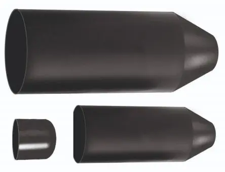 Produktfoto 1 von RS PRO Type KTK Wärmeschrumpfschlauch, Polyolefin Schwarz, Ø 33 mm, Länge 106mm
