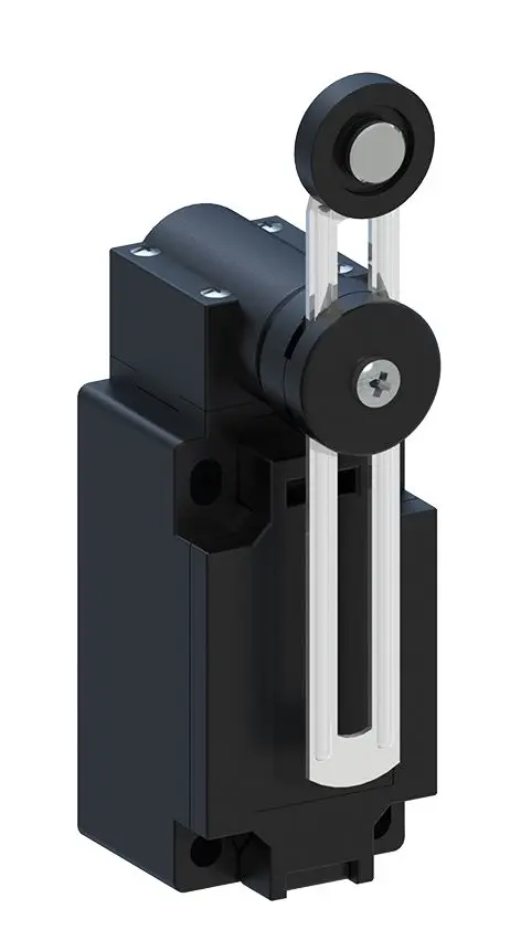 Produktfoto 1 von RS PRO Endschalter, Rollhebel verstellbar, 1 Schließer/1 Öffner, IP 65, Thermoplast, 10A