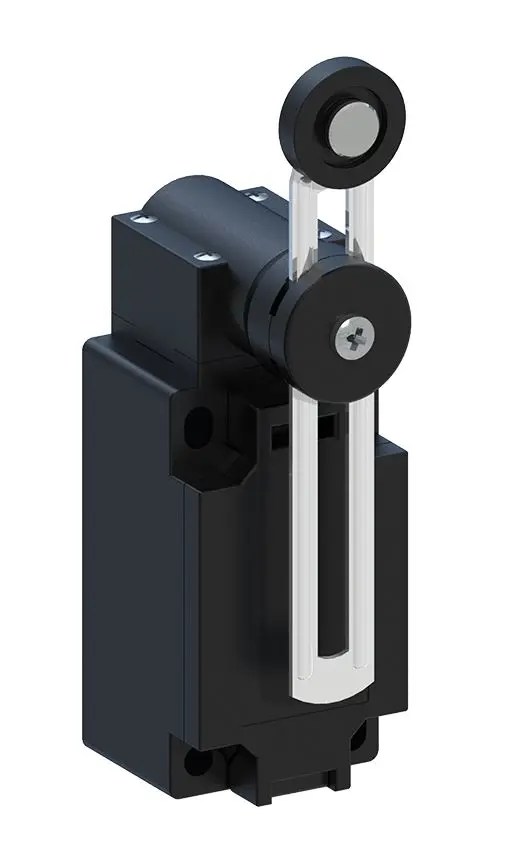 Produktfoto 1 von RS PRO Endschalter, Rollhebel verstellbar, 1 Schließer/1 Öffner, IP 65, Thermoplast, 10A