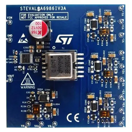 Produktfoto 1 von STMicroelectronics ST A6986I Evaluierungsplatine Abwärtswandler, Isobuck-Aufwärtswandler Buck-Boost-Konverter, für