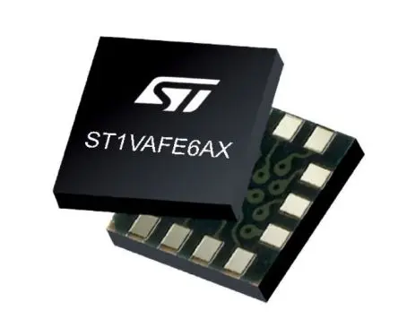 Produktfoto 1 von STMicroelectronics Bewegungssensormodul 6-Achsen Oberfläche 1.71 V 3.6V SPI, I2C 7.68 kHz Beschleunigungsmesser LGA-14L