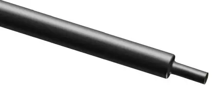 Produktfoto 1 von RS PRO Wärmeschrumpfschlauch, Polyolefin Schwarz, Ø 1.6 mm Schrumpfrate 2:1, Länge 100cm