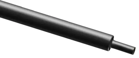 Produktfoto 1 von RS PRO Wärmeschrumpfschlauch, Polyolefin Schwarz, Ø 2.4 mm Schrumpfrate 2:1, Länge 100cm