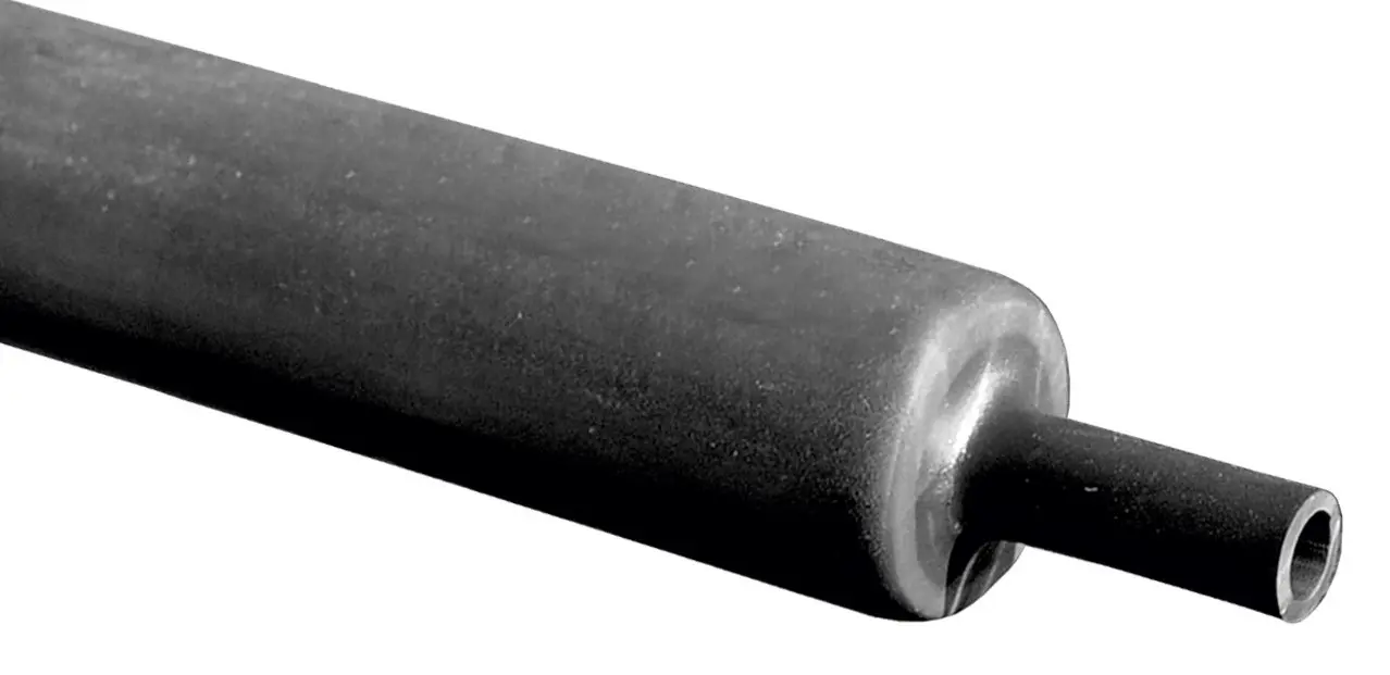 Produktfoto 1 von RS PRO Wärmeschrumpfschlauch, Polyolefin Schwarz, Ø 30 mm Schrumpfrate 3:1, Länge 100cm