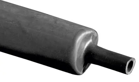 Produktfoto 1 von RS PRO Wärmeschrumpfschlauch, Polyolefin Schwarz, Ø 63 mm Schrumpfrate 3:1, Länge 100cm