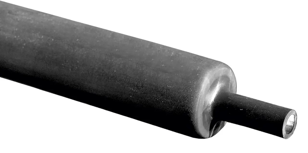 Produktfoto 1 von RS PRO RPKH1 Wärmeschrumpfschlauch, Polyolefin Schwarz, Ø 18 mm, Länge 100cm