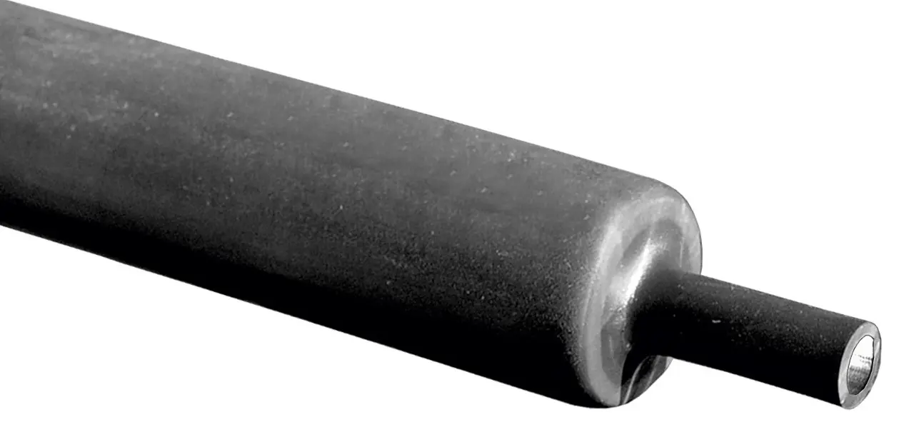 Produktfoto 1 von RS PRO RPKH1 Wärmeschrumpfschlauch, Polyolefin Schwarz, Ø 22 mm, Länge 100cm