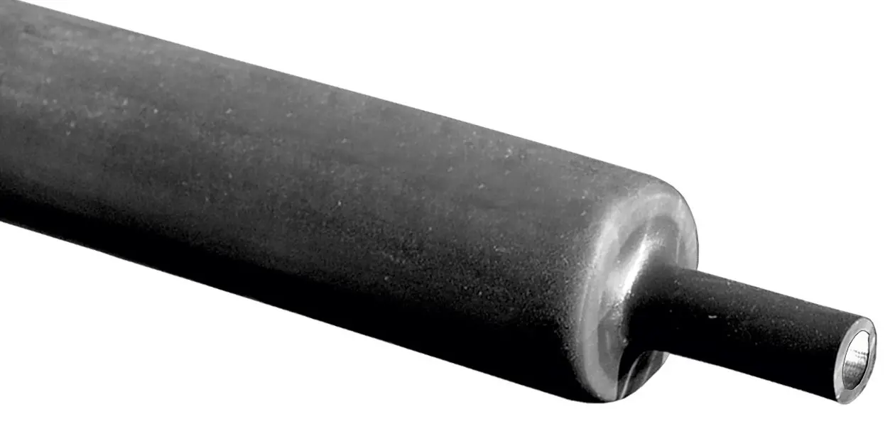 Produktfoto 1 von RS PRO RPKH1 Wärmeschrumpfschlauch, Polyolefin Schwarz, Ø 37 mm, Länge 100cm