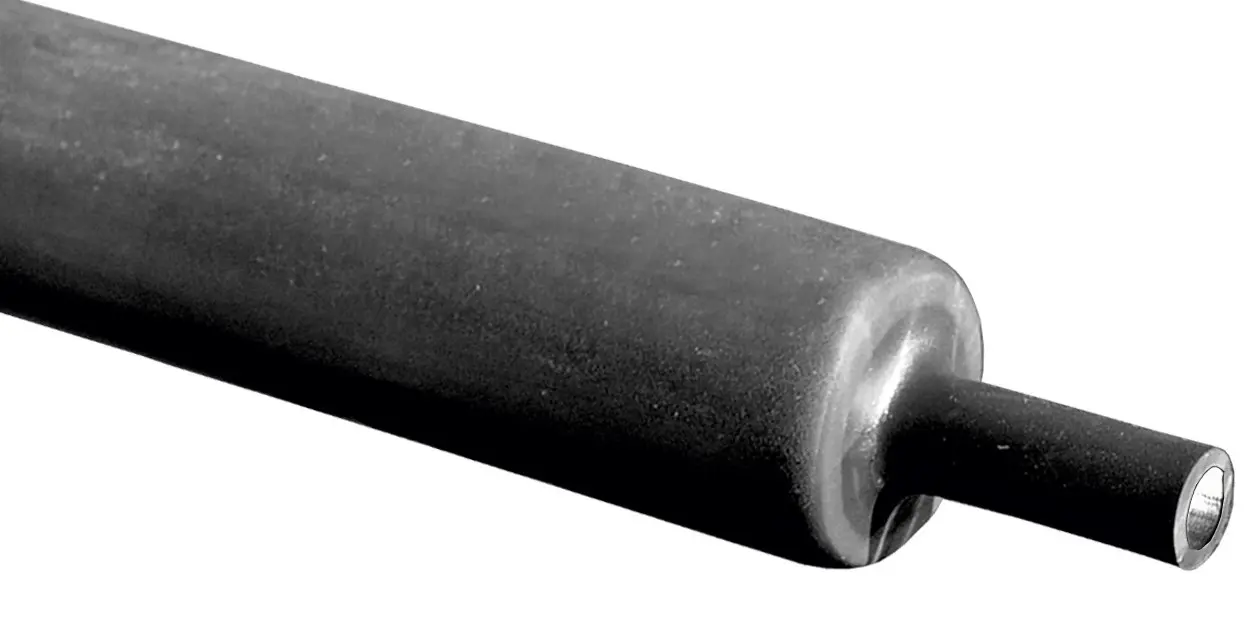 Produktfoto 1 von RS PRO RPKH1 Wärmeschrumpfschlauch, Polyolefin Schwarz, Ø 40 mm, Länge 100cm