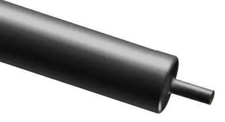 Produktfoto 1 von RS PRO Wärmeschrumpfschlauch, Polyolefin Schwarz, Ø 8 mm Schrumpfrate 4:1, Länge 100cm