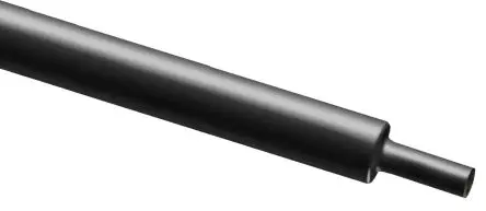 Produktfoto 1 von RS PRO Wärmeschrumpfschlauch, Polyolefin Schwarz, Ø 19 mm Schrumpfrate 2:1, Länge 100cm