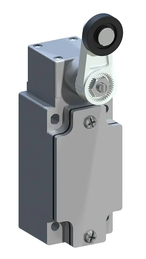 Produktfoto 1 von RS PRO Endschalter, Rollenhebel, 1 Schließer/1 Öffner, IP 66, Aluminium, 10A Anschluss M20
