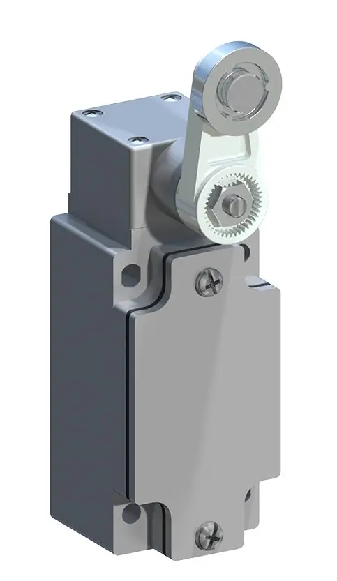 Produktfoto 1 von RS PRO Endschalter, Rollenhebel, 1 Schließer/1 Öffner, IP 66, Aluminium, 10A Anschluss M20