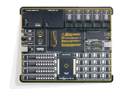 Produktfoto 1 von Brand-Rex Fusion für PIC v8 mit PIC18F97J94 über USB-C, Entwicklungsboard Entwicklungstool Microcontroller PIC