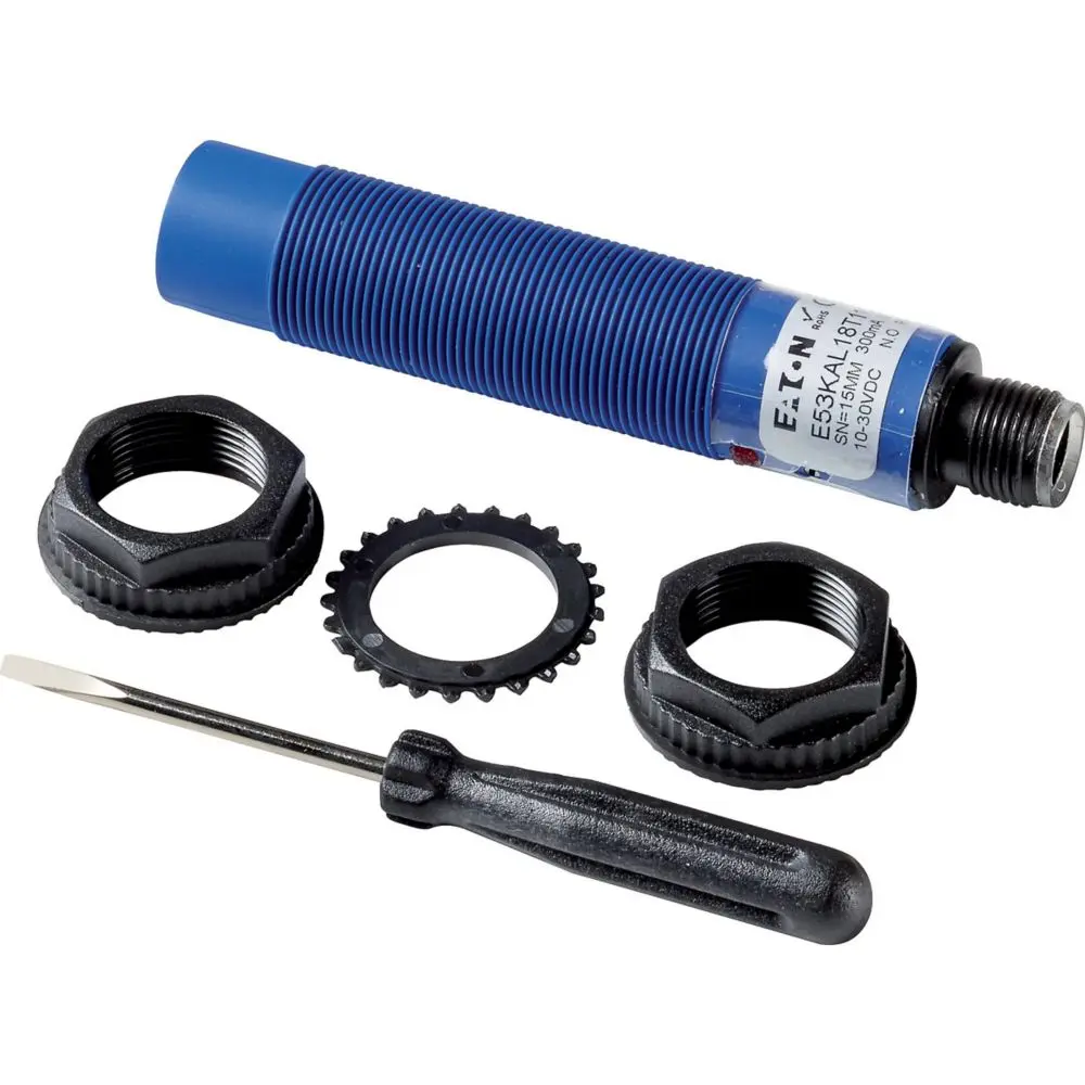 Produktfoto 1 von Eaton M18 Näherungssensor Kapazitiv, Gewinderohr 8 mm 2-Draht 20 V / 300 mA NC, IP65