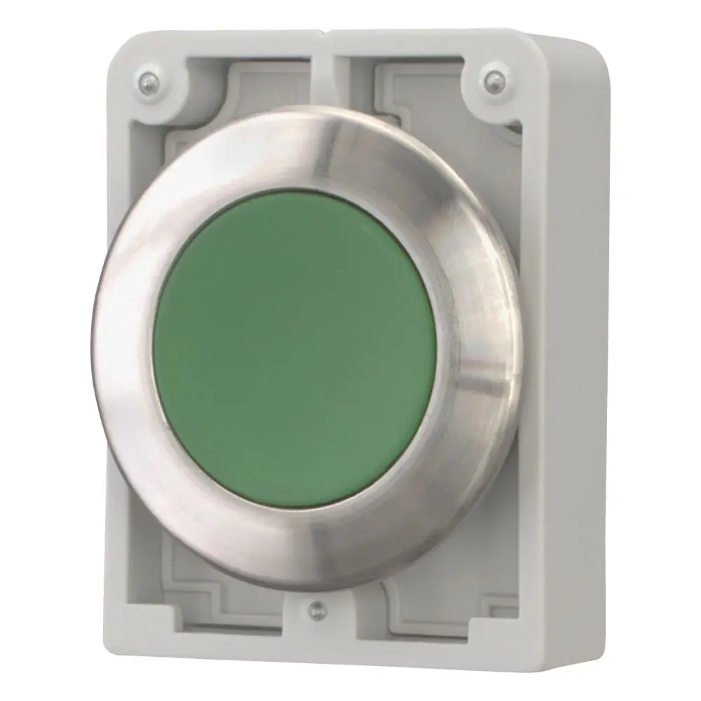 Produktfoto 1 von Eaton M30I Druckschalter Grün wartungsfrei Panel Ø 30.5 mm, IP66, IP69, IP40