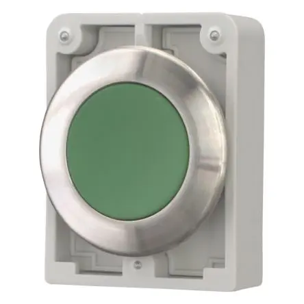 Produktfoto 1 von Eaton M30I Druckschalter Grün wartungsfrei Panel Ø 30.5 mm, IP66, IP67, IP69