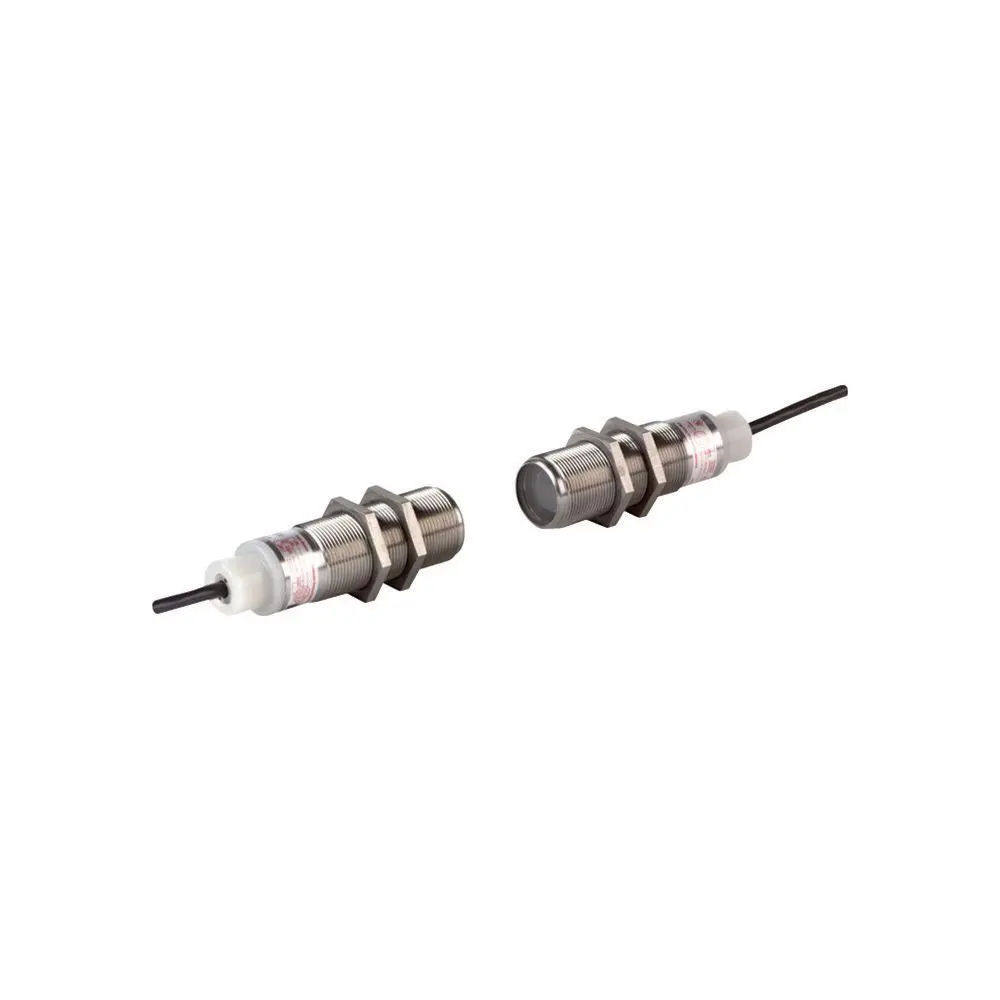 Eaton zylindrisch Optischer Sensor, Durchgangsstrahl, Bereich 250 m, NPN Ausgang, Anschlusskabel, Hell-/dunkelschaltend