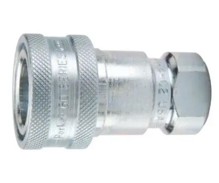 Produktfoto 1 von Parker 60-Steel Hydraulik-Schnellkupplung Stahl Buchse BSP, 1 in, 137.9 bar