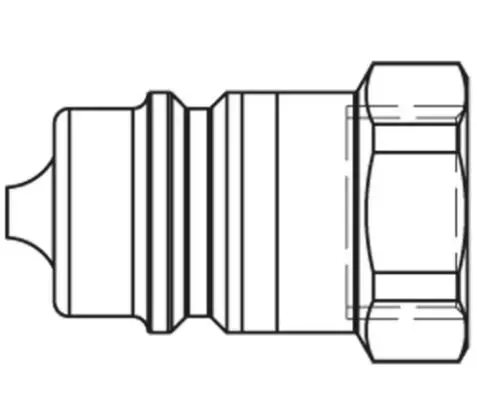 Produktfoto 1 von Parker 5500 Hydraulik-Schnellkupplung Buchse Stahl, 1/2 in