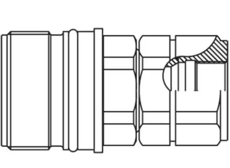 Produktfoto 1 von Parker QHPA Hydraulik-Schnellkupplung Buchse Stahl, 1/2 in