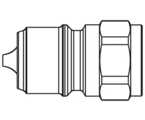 Produktfoto 1 von Parker T Hydraulik-Schnellkupplung Buchse Stahl, 1 in