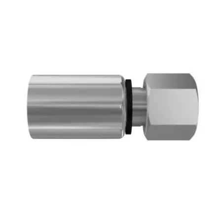 Produktfoto 1 von Parker, Hydraulikanschluss Buchse Metrisch M16 x 1.5, Chrom aus Stahl, No-Skive-Crimp-Schlauchanschluss 6.4mm