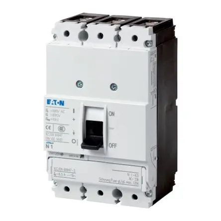 Produktfoto 1 von Eaton NZM Trennschalter / 3-polig 125 A offen, 63 gG/gL Sicherungsgröße, 3, 1 phasig