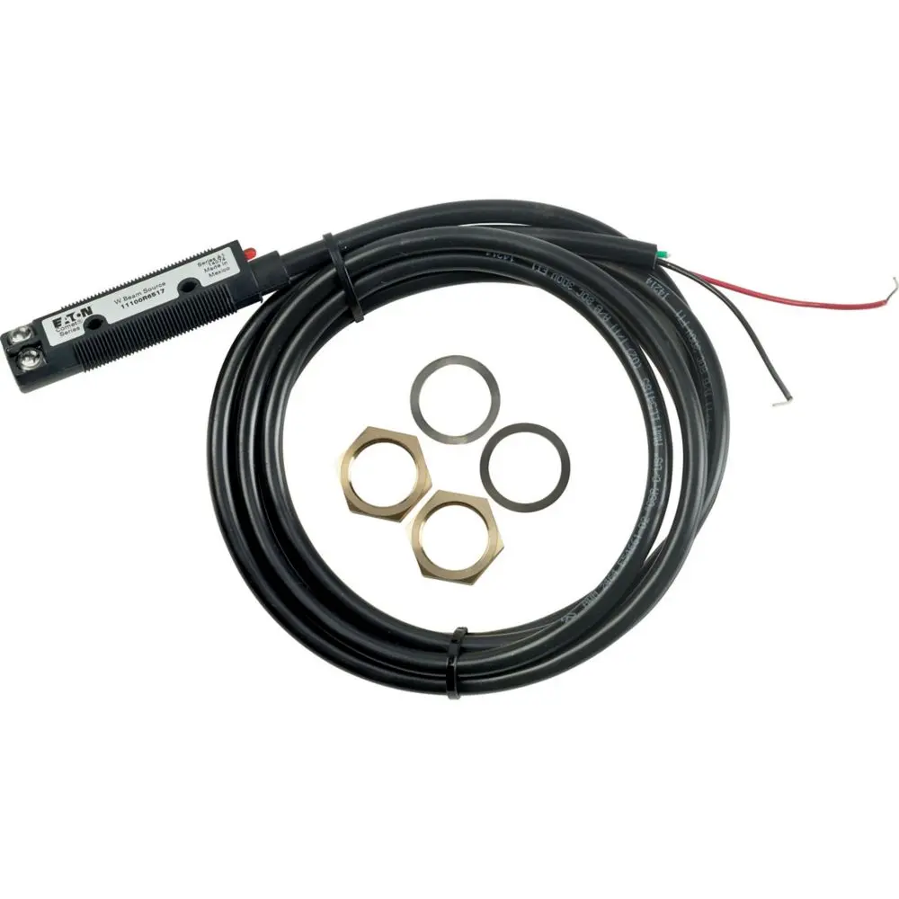 Produktfoto 1 von Eaton Rechteckig Optischer Sensor, Durchgangsstrahl, Bereich 6000 mm, PNP Ausgang, Anschlusskabel, Hell-/dunkelschaltend