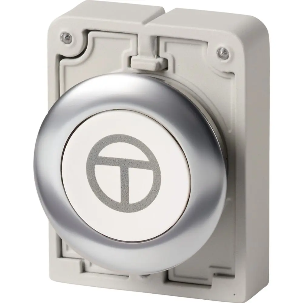 Produktfoto 1 von Eaton M30I Druckschalter Weiß Panel Ø 30.5 mm, IP69, IP66, IP40