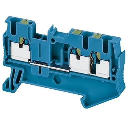 Produktfoto 1 von Schneider Electric NSYTRP Kupferlegierung Chrom Nickel Stahl, Polyamid, Kupferlegierung Anschlussklemmenblock 24A Blau